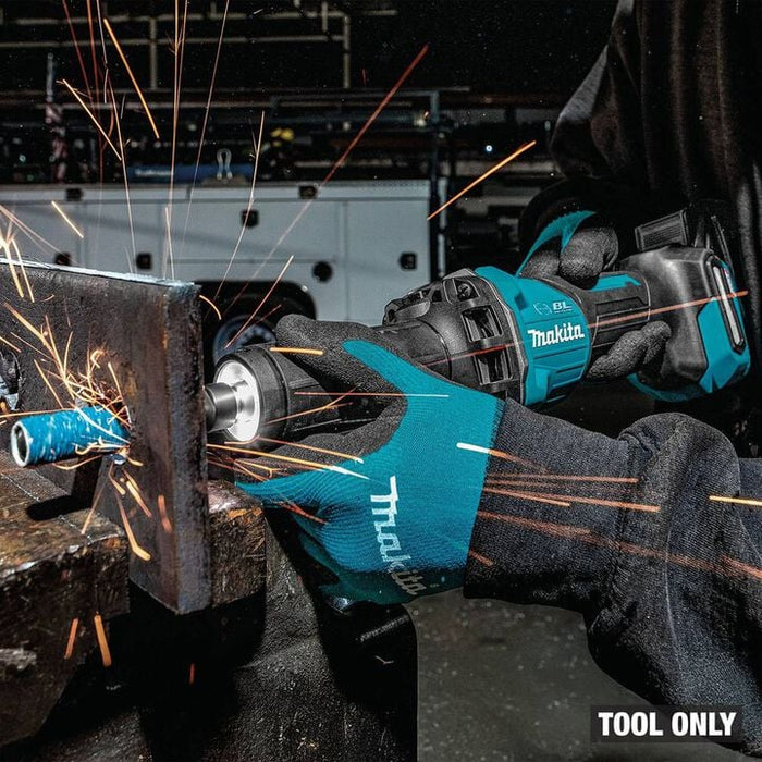 Makita 40V Max XGT Cordless 1/4 Inch Slide Switch Variable Speed Die Grinder with Electric Brake (Bare Tool)