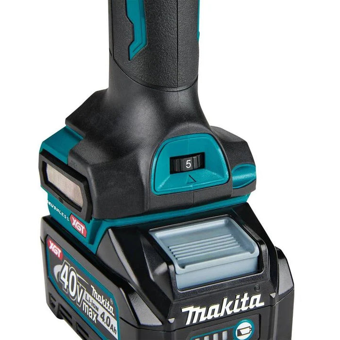 Makita 40V Max XGT Cordless 1/4 Inch Slide Switch Variable Speed Die Grinder with Electric Brake (Bare Tool)