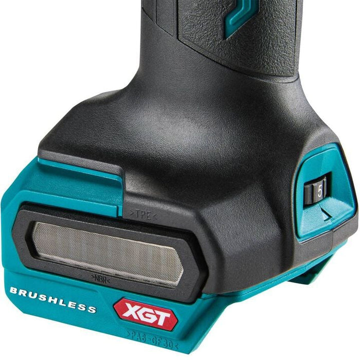 Makita 40V Max XGT Cordless 1/4 Inch Slide Switch Variable Speed Die Grinder with Electric Brake (Bare Tool)