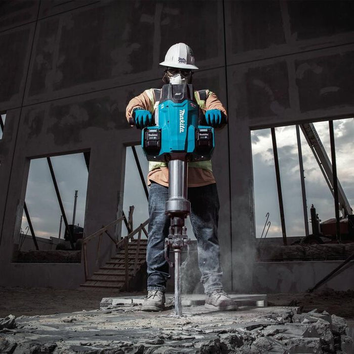 Makita 80V max (40V max X2) XGT Brushless 70 lb. 1-1/8 Inch Hex AVT Breaker Hammer 8 Ah Kit, AWS Capable with 4 Batteries