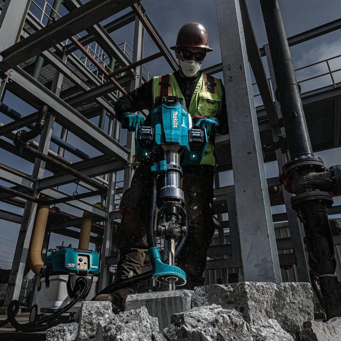 Makita 80V max (40V max X2) XGT Brushless 70 lb. 1-1/8 Inch Hex AVT Breaker Hammer 8 Ah Kit, AWS Capable with 4 Batteries