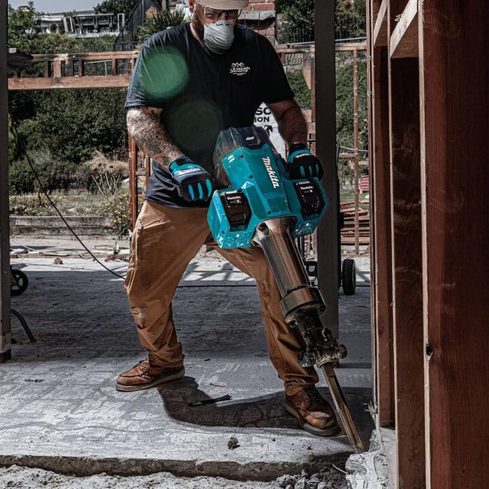 Makita 80V max (40V max X2) XGT Brushless 70 lb. 1-1/8 Inch Hex AVT Breaker Hammer 8 Ah Kit, AWS Capable with 4 Batteries