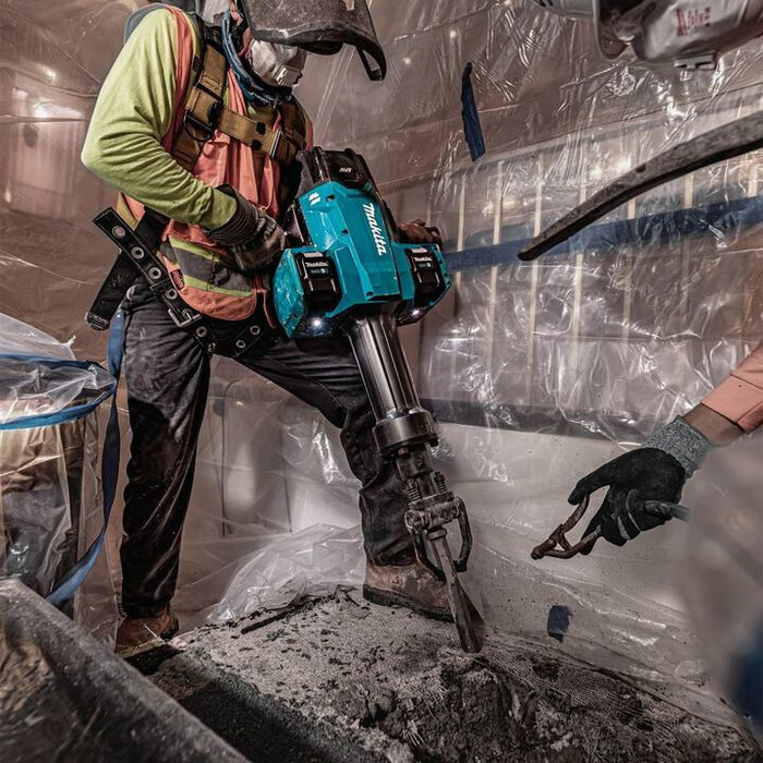 Makita 80V max (40V max X2) XGT Brushless 70 lb. 1-1/8 Inch Hex AVT Breaker Hammer 8 Ah Kit, AWS Capable with 4 Batteries