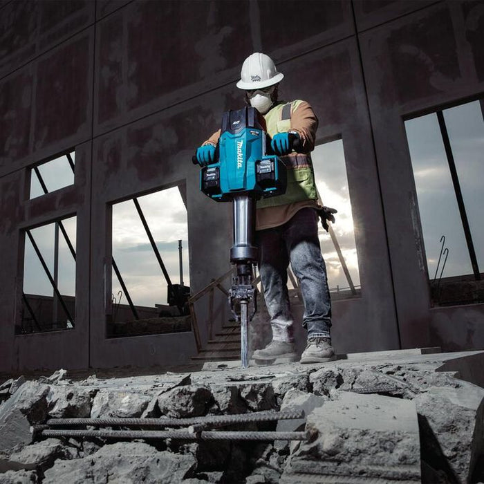 Makita 80V max (40V max X2) XGT Brushless 70 lb. 1-1/8 Inch Hex AVT Breaker Hammer 8 Ah Kit, AWS Capable with 4 Batteries