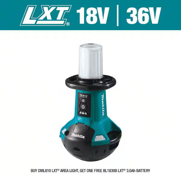Makita 18V X2 LXT Lithium-Ion Cordless Upright L.E.D. Area Light, Light Only