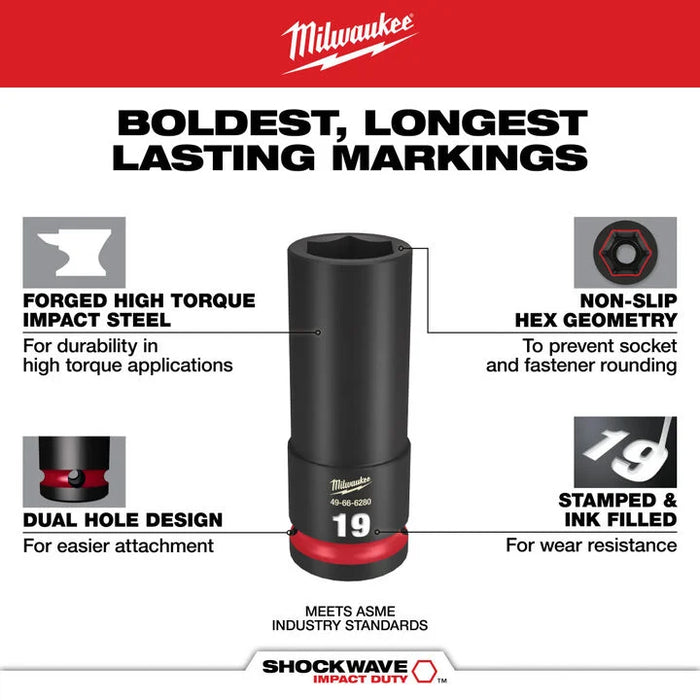 Milwaukee 77 pc. 1/4” & 3/8” Drive Metric, SAE, & Torx® Socket Set with Tray for PACKOUT™ Drawers