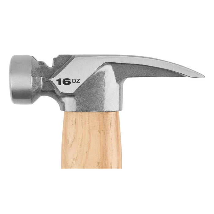 Milwaukee 16oz Smooth Face Hickory Handle Hammer