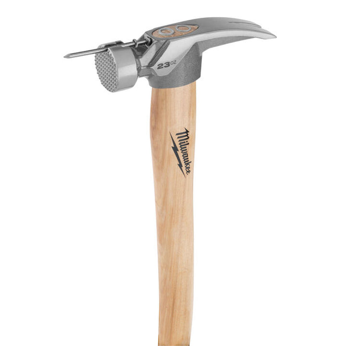 Milwaukee 23oz Milled Face Hickory Handle Framing Hammer