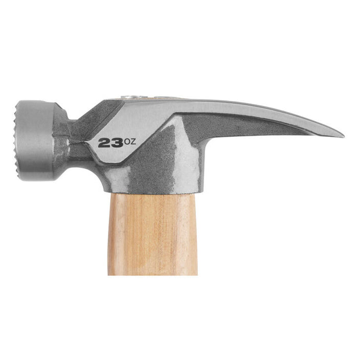 Milwaukee 23oz Milled Face Hickory Handle Framing Hammer