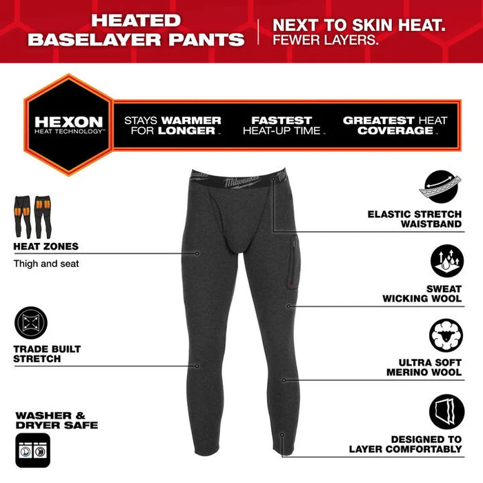 Milwaukee Heated Merino Wool Baselayer Pants