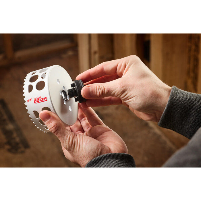 Milwaukee Large Thread Pin Adapters for QUIK-LOK Arbors 49-56-7575 + (5) FREE Quick Change Hole Saw Arbor 49-56-8000