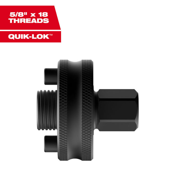 Milwaukee Large Thread Pin Adapters for QUIK-LOK Arbors 49-56-7575 + (5) FREE Quick Change Hole Saw Arbor 49-56-8000
