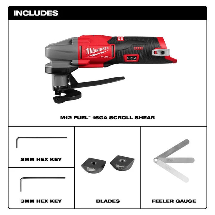Milwaukee M12 FUEL™ 16 Gauge Scroll Shear