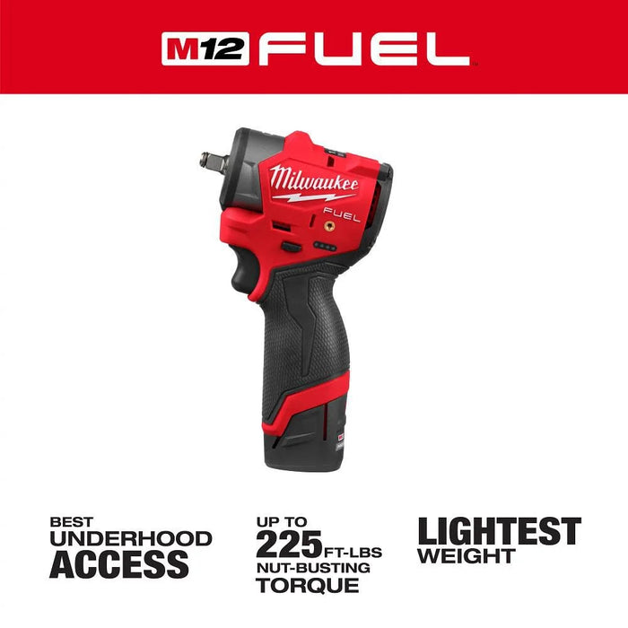 MILWAUKEE M12™ Kit de destornillador de impacto hexagonal de 1/4”