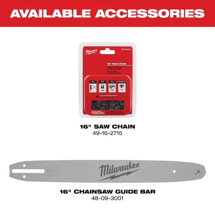 Milwaukee M18 FUEL 16" Chainsaw Bundle