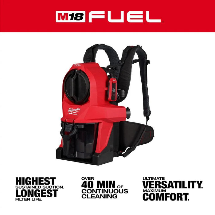 Soplador de mochila de batería dual MILWAUKEE M18 FUEL™ (solo herramienta)