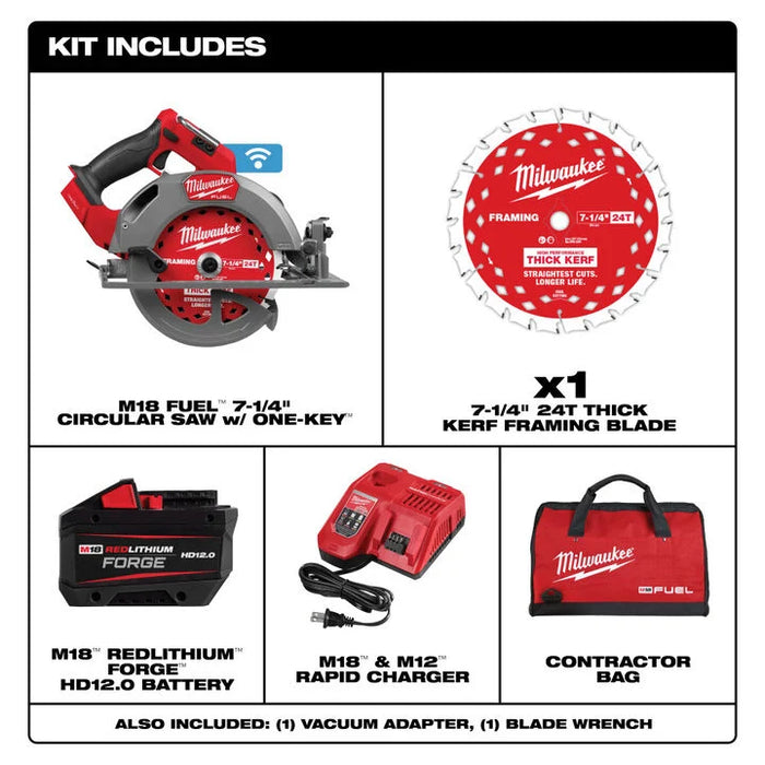 Milwaukee M18 FUEL™ 7-1/4" Circular Saw w/ ONE-KEY™ Kit
