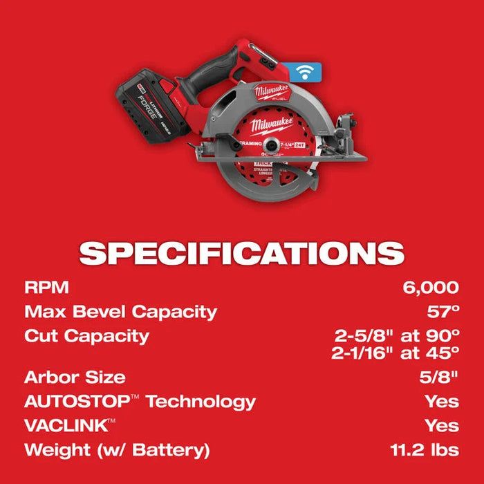 Milwaukee M18 FUEL™ 7-1/4" Circular Saw w/ ONE-KEY™ Kit