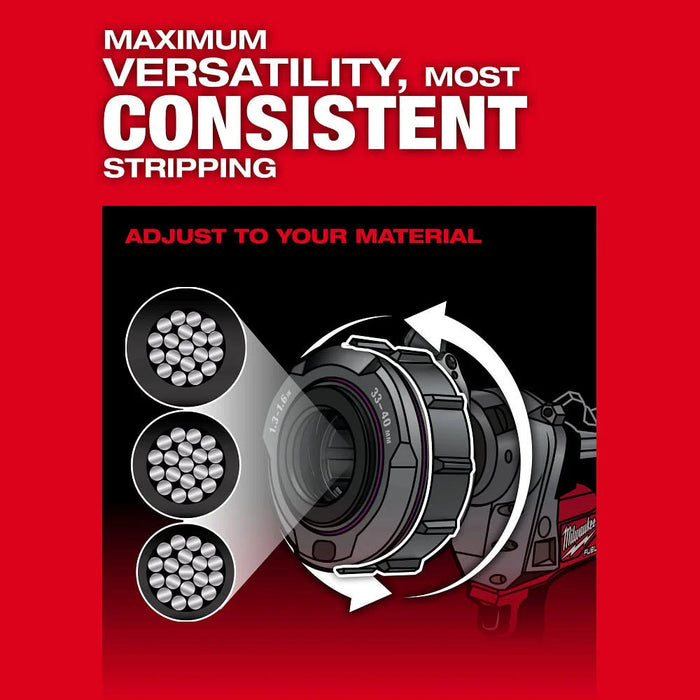 Milwaukee M18 FUEL Covered Conductor Cable Stripper, Bare Tool