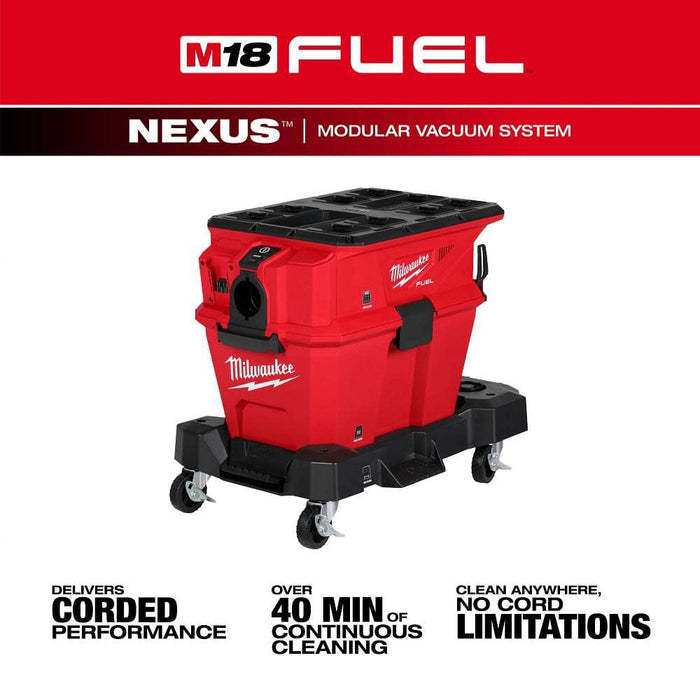 Milwaukee M18 FUEL NEXUS 6 Gallon Wet/Dry Vacuum with PACKOUT Compatibility and VACLINK (Bare Tool) 0914-20