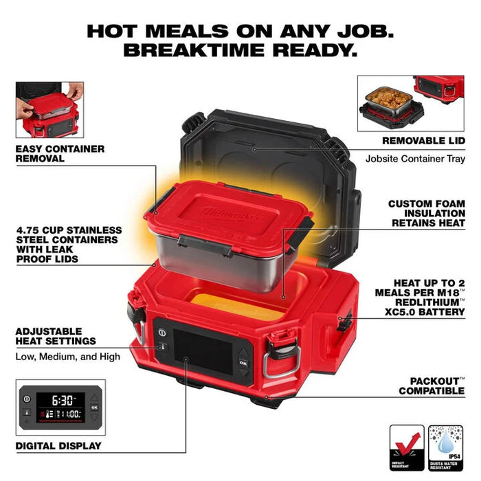 Milwaukee Stainless Steel Container for M18™ Jobsite Lunch Warmer