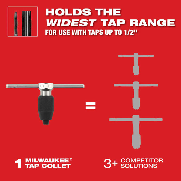 Milwaukee 15PC Metric Tap & Die Set w/ HEX-LOK™ 2-in-1 Handle