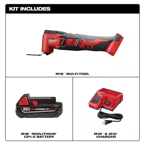 Milwaukee M18 Cordless Multi-Tool Kit 2626-21