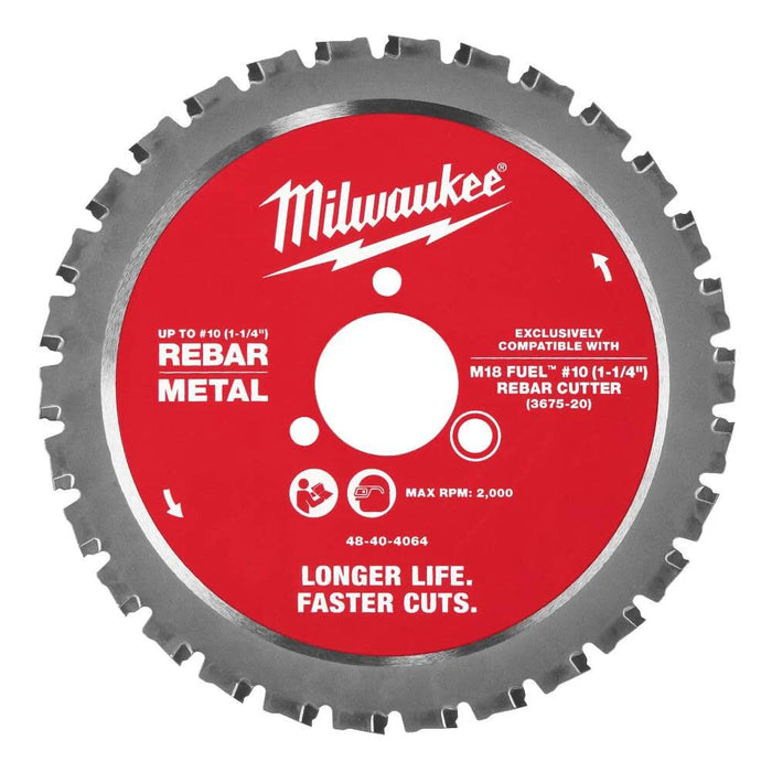 Milwaukee tool #10 (1-1/4”) Rebar Cutting Blade 48-40-4064