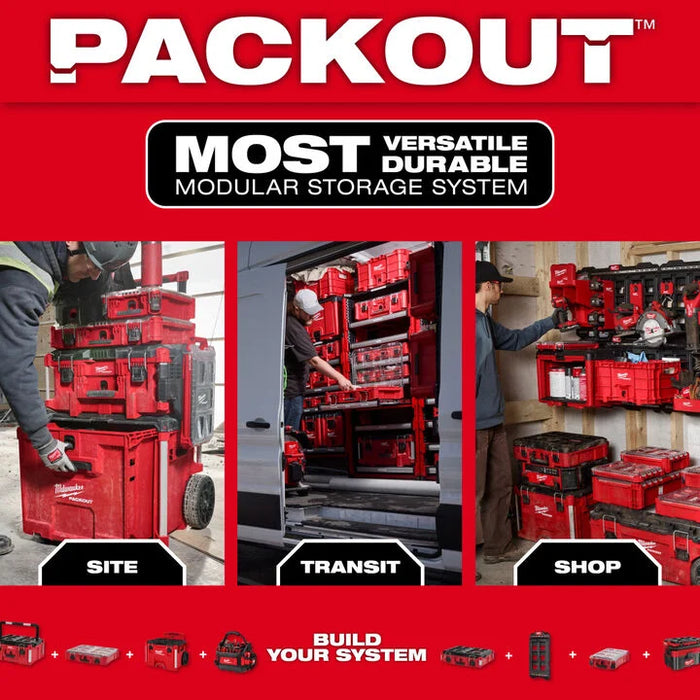 Milwaukee 107PC SAE & Metric Tap & Die PACKOUT™ Set w/ HEX-LOK™ 2-in-1 Handle