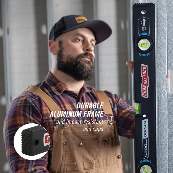 CHANNELLOCK 24" Box Level, Magnetic