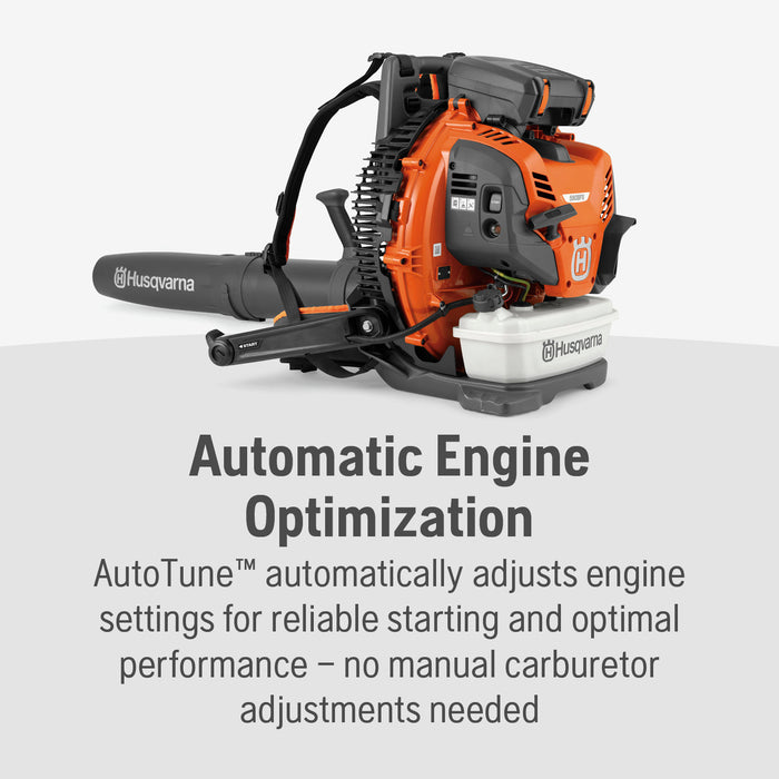 Husqvarna 590BFS 79-cc 1,245-CFM 216-MPH Professional Gas Backpack Leaf Blower 970551101