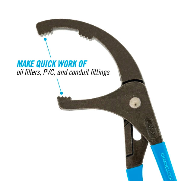 CHANNELLOCK 12" Oil Filter/ PVC Pliers