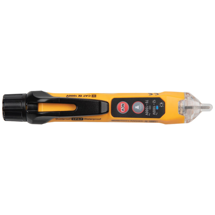 KLEIN TOOLS Dual Range Non-Contact Voltage Tester w/ Flashlight, 12 - 1000V AC