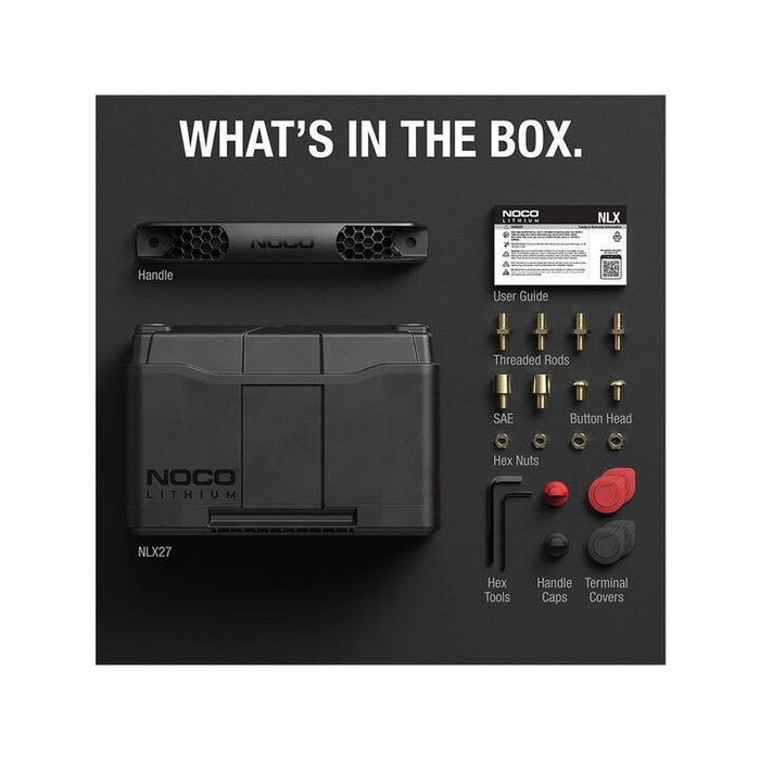 NOCO 100Ah Group 27 Rechargeable Li-Iron Phosphate (LiFePO4) Battery