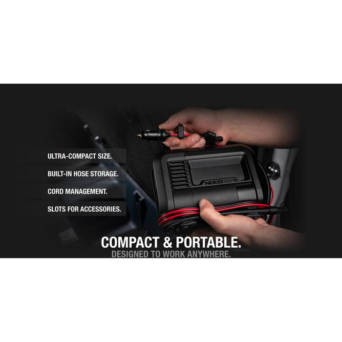NOCO 12V 10A 138W 60 PSI 36 SLPM Portable Air Compressor/Inflator