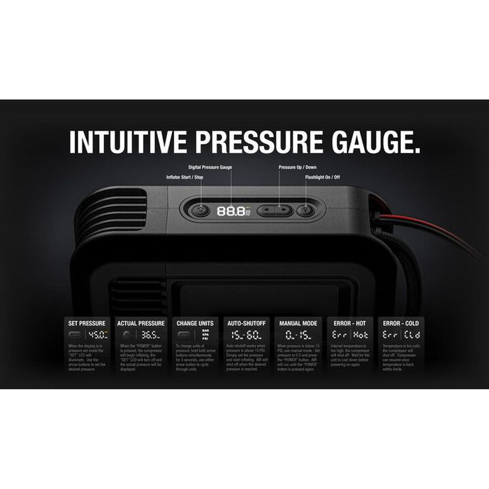 NOCO 12V 10A 138W 60 PSI 36 SLPM Portable Air Compressor/Inflator