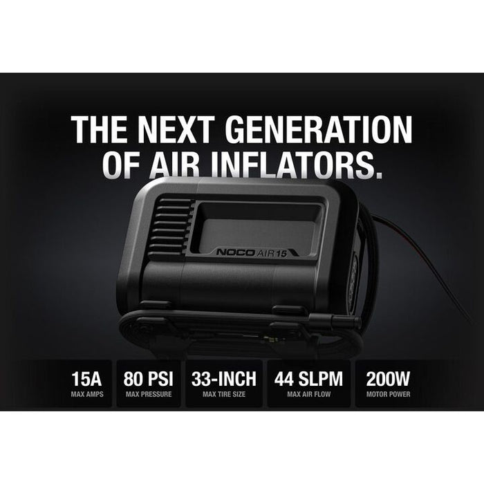 NOCO 12V 15A 200W 80 PSI 44 SLPM Portable Air Compressor/Inflator
