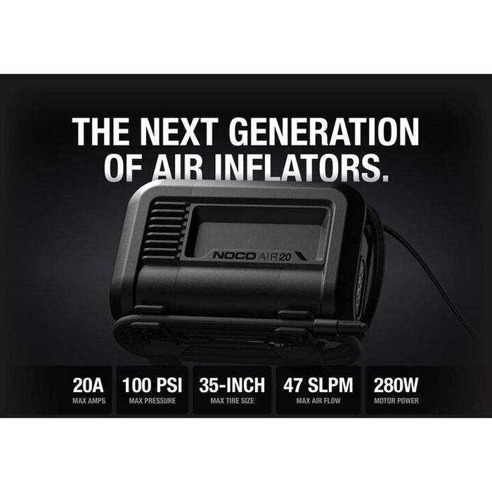 NOCO 12V 20A 280W 100 PSI 47 SLPM Portable Air Compressor/Inflator