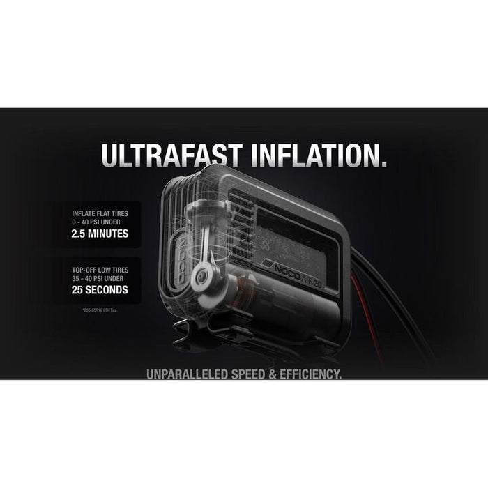 NOCO 12V 20A 280W 100 PSI 47 SLPM Portable Air Compressor/Inflator