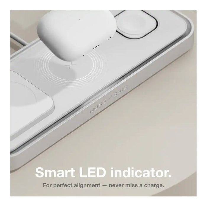 NOCO  3-In-1 Qi2 15W Wireless Charging Pad Silver