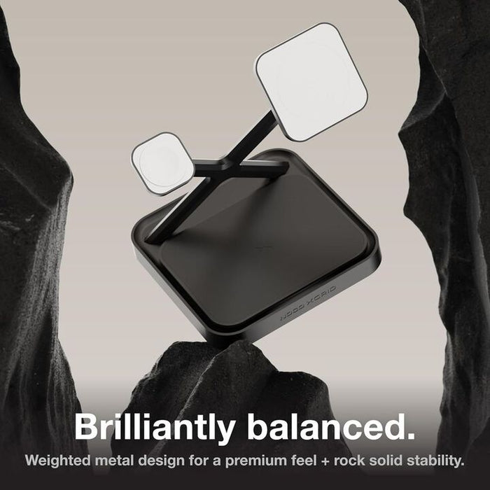 NOCO 3-In-1 Qi2 15W Wireless Charging Stand Matte Black