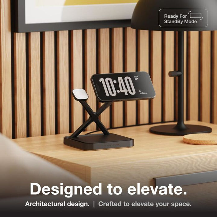 NOCO 3-In-1 Qi2 15W Wireless Charging Stand Matte Black
