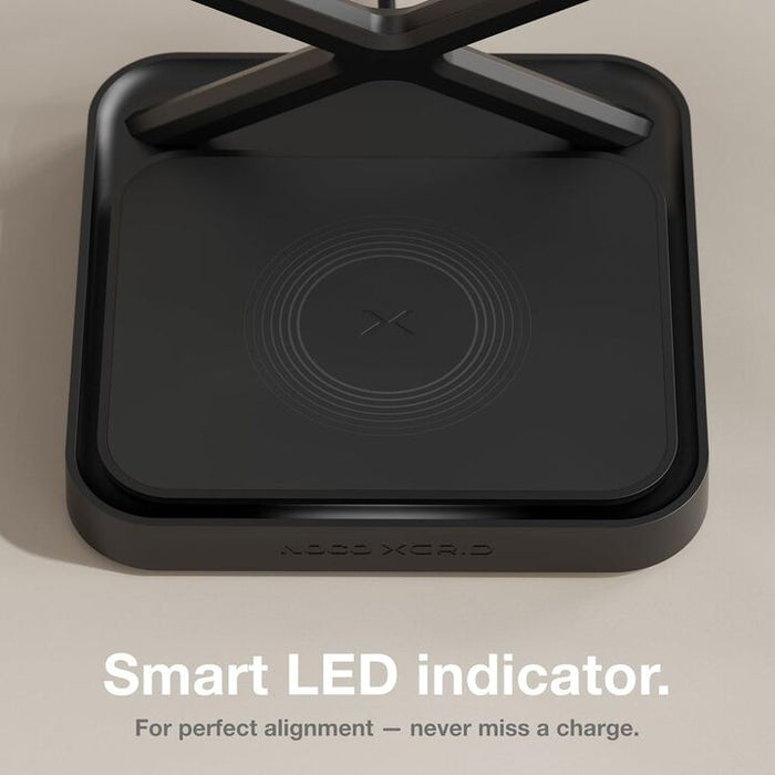 NOCO 3-In-1 Qi2 15W Wireless Charging Stand Matte Black