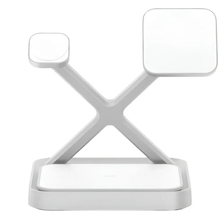 NOCO 3-In-1 Qi2 15W Wireless Charging Stand Silver