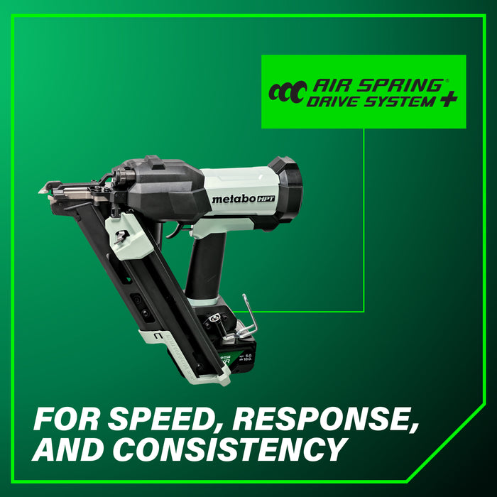 Metabo HPT 18V Cordless Pneumatic 2-1/2" Metal Connector Nailer Kit