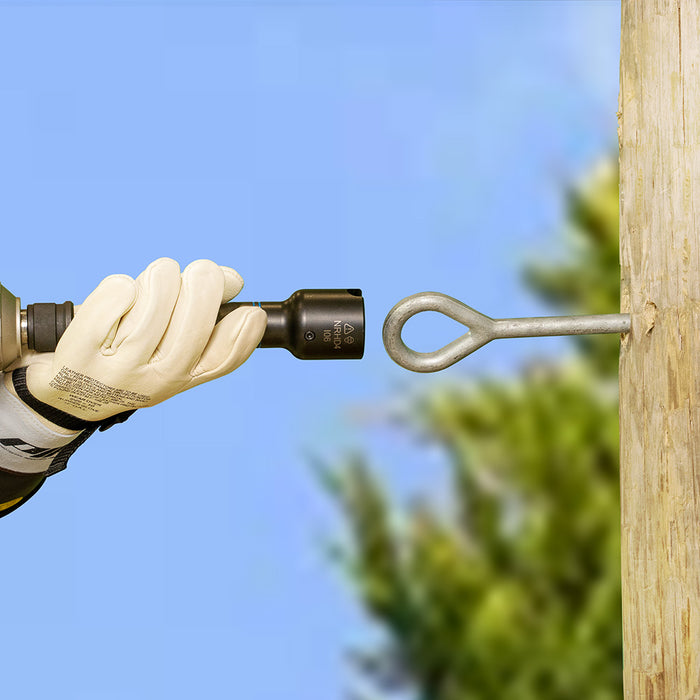 KLEIN TOOLS Dado de impacto cuadrado 4 en 1