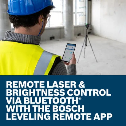 BOSCH 12V Max 360⁰ Connected Green-Beam Three-Plane Leveling and Alignment Laser with (1) 12V Battery