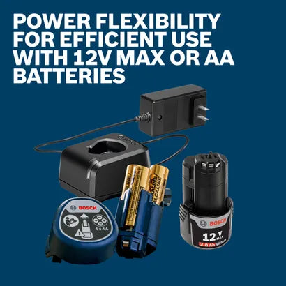 BOSCH 12V Max 360⁰ Connected Green-Beam Three-Plane Leveling and Alignment Laser with (1) 12V Battery