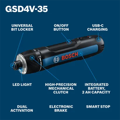 BOSCH 4V Max Rechargeable Screwdriver