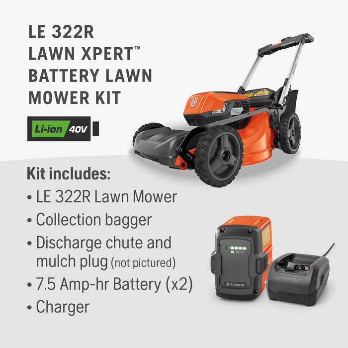HUSQVARNA Lawn Xpert LE-322 Push Lawn Mower Kit